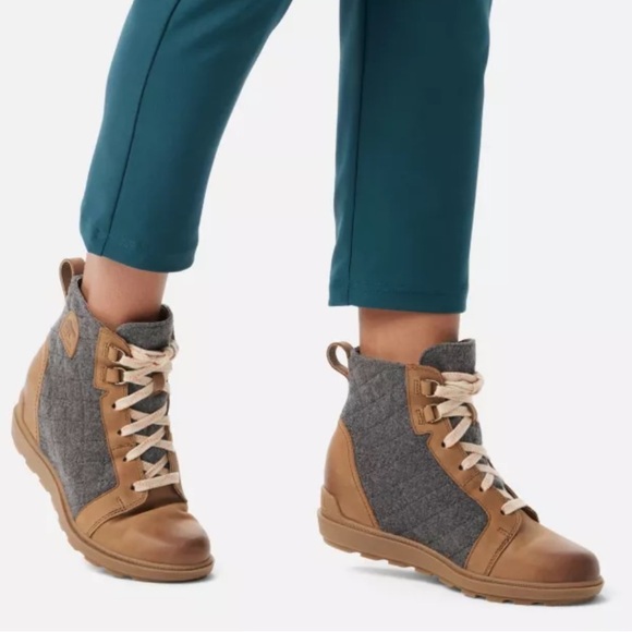 Sorel Evie II Lace Wedge Bootie NEW - Picture 1 of 11